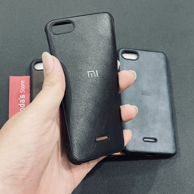 Leather Case Redmi 6A Softcase Kulit Elegan Casing Slim Fit