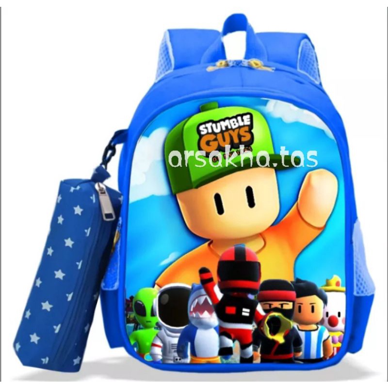 ars:tas ransel anak laki laki gambar stumble guys skekolah sd paud