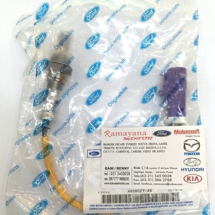 Sensor Oksigen Oxygen O2 Ford Fiesta