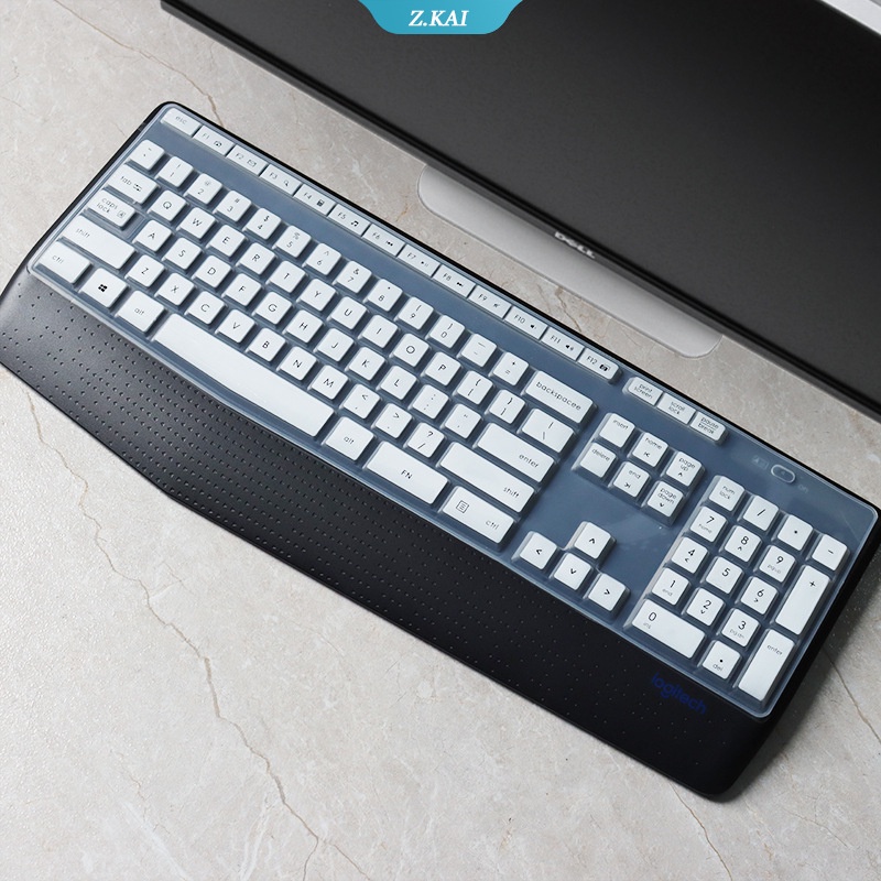 Logitech MK345 K345 cover Pelindung keyboard desktop Bahan Silikon Anti Air / Debu