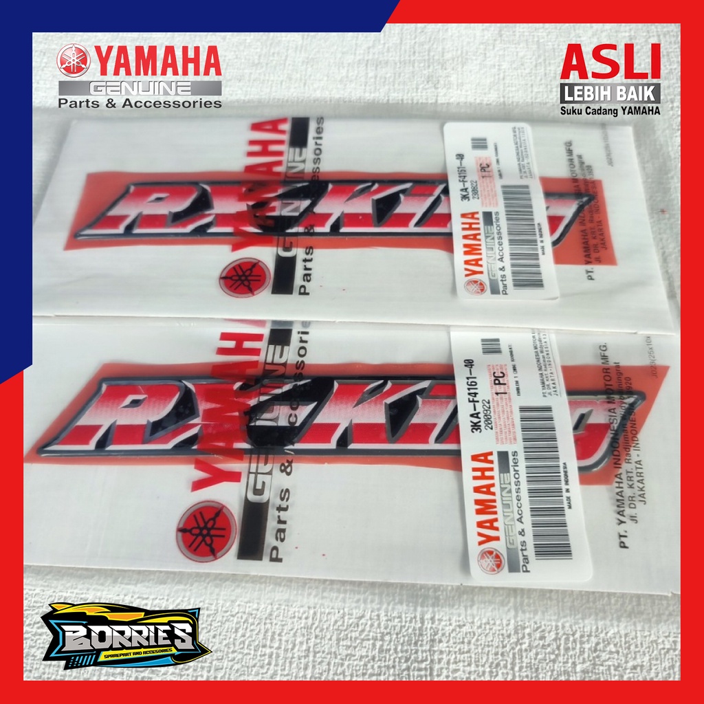 LIST EMBLEM RX KING 2004 - 2006 ORIGINAL 3KA-F4161-40 Sepasang