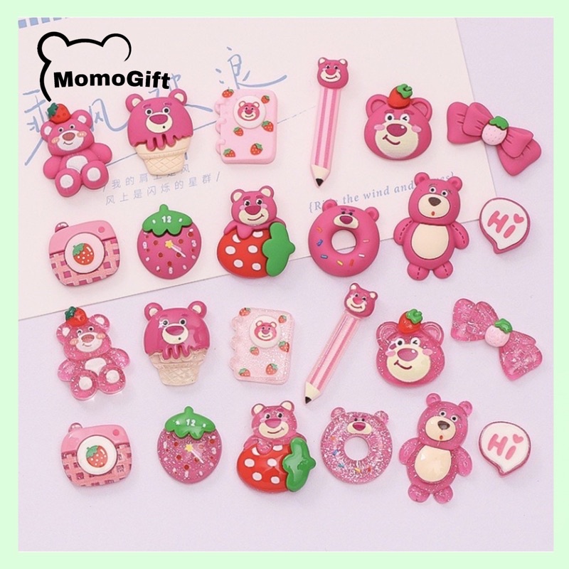 Foto Stiker 3D Pink Aesthetic PIN Motif Lotso