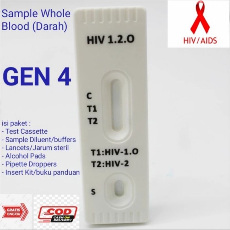 Jual Tes HIV Generasi 4 isi 1 pcs Sensitif 100 Akurat Shopee Indonesia