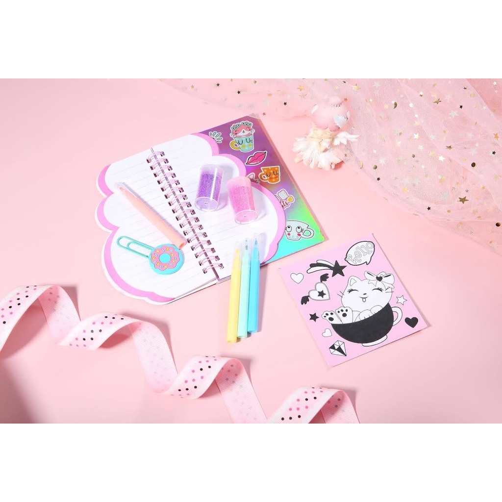 Skoola Stationery Set Alat Tulis Fancy Anak Perempuan Unicorn Cat Mermaid - Stani Staci