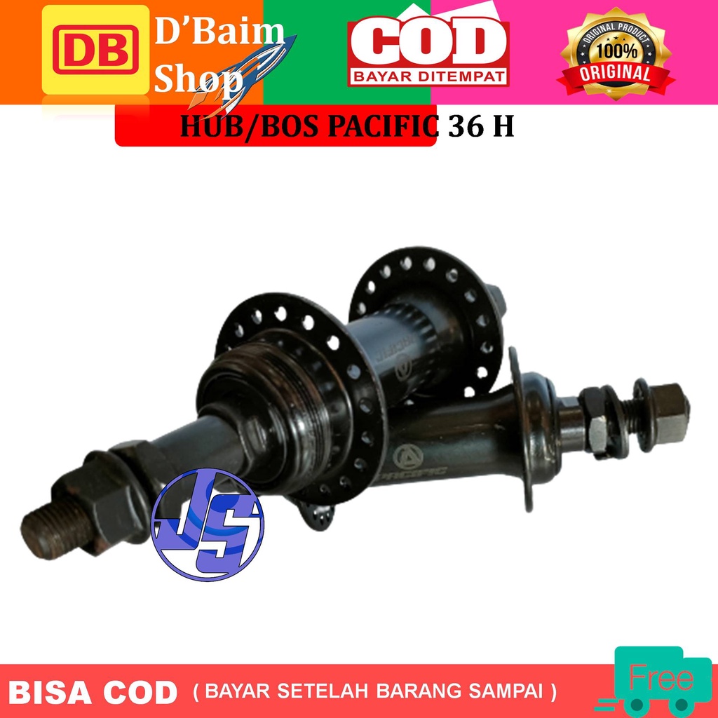 Hub Pacific  double drat 36 hole 2 drat sepeda MTB, lipat, minion, federal dan BMX