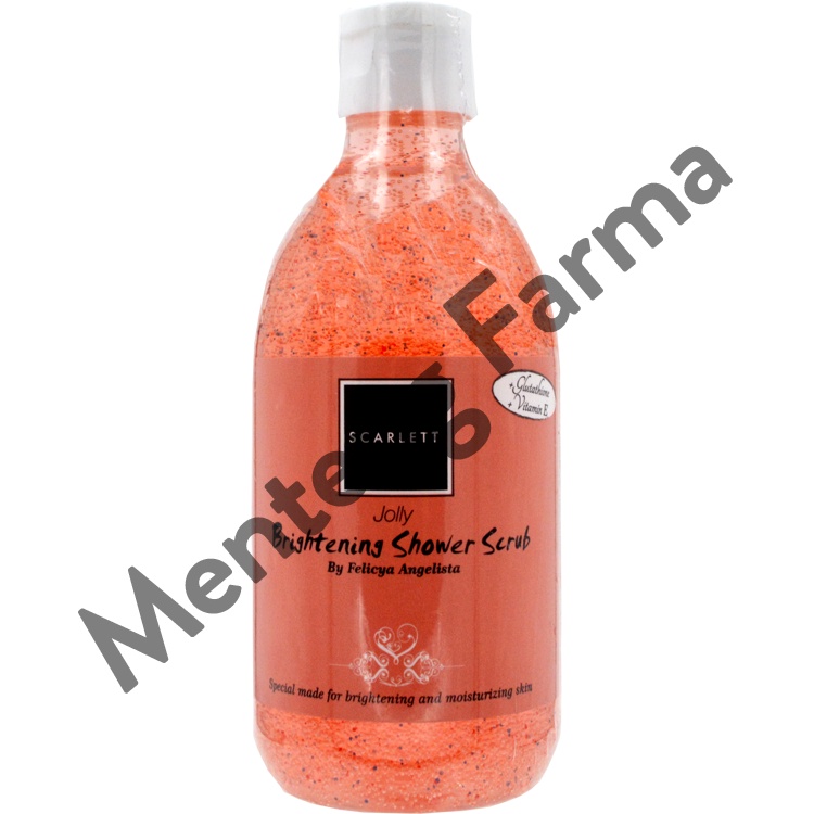 Scarlett Whitening Shower Scrub Jolly 300 ML - Sabun Mandi Dengan Buliran Scrub