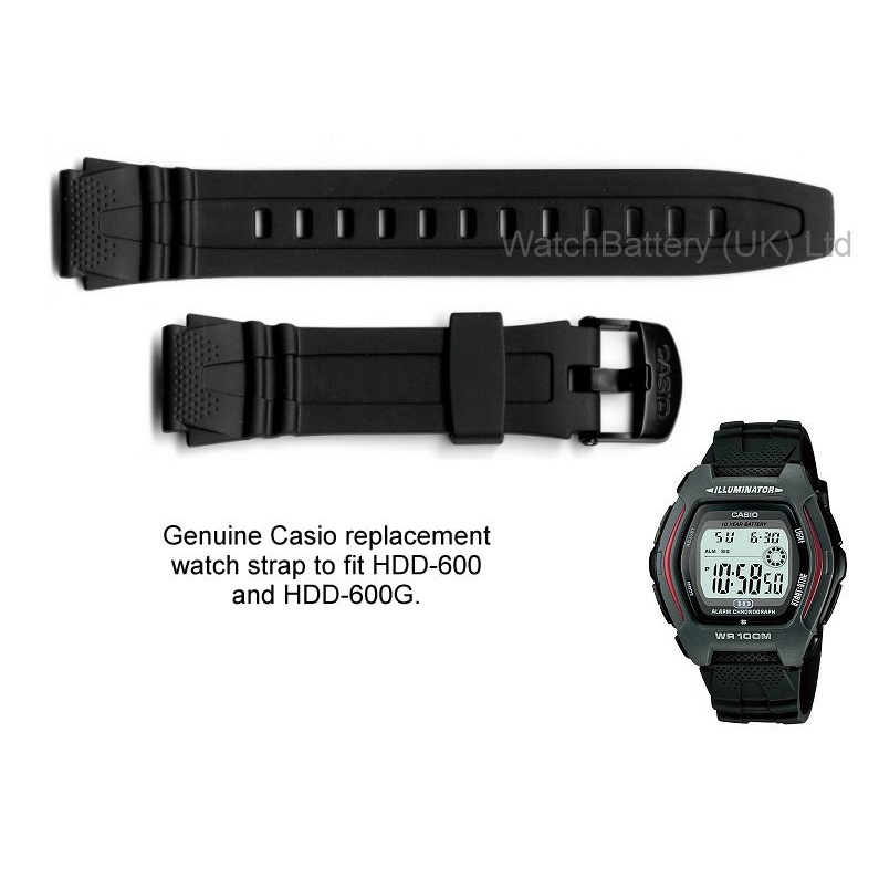 Tali Casio Tali Jam HDD-600-1A HDD-600G-9A Strap Jam Tangan Original