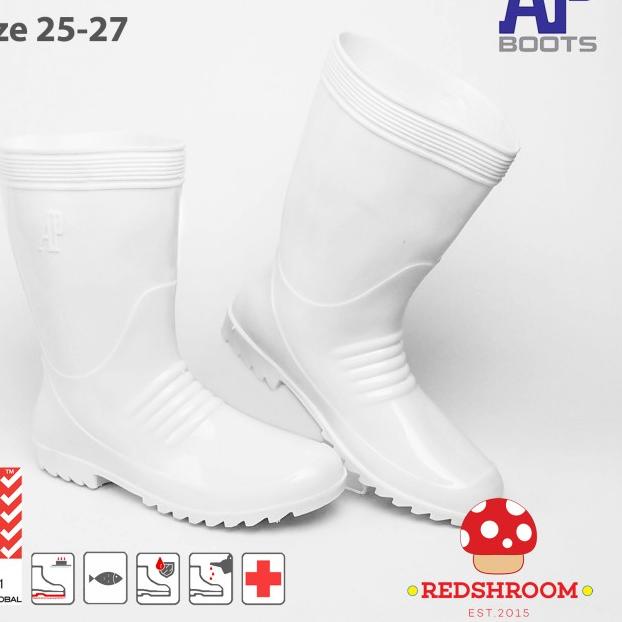 Sepatu Boot Pendek AP BOOTS AP 1 PUTIH PERAIRAN PERIKANAN - 26