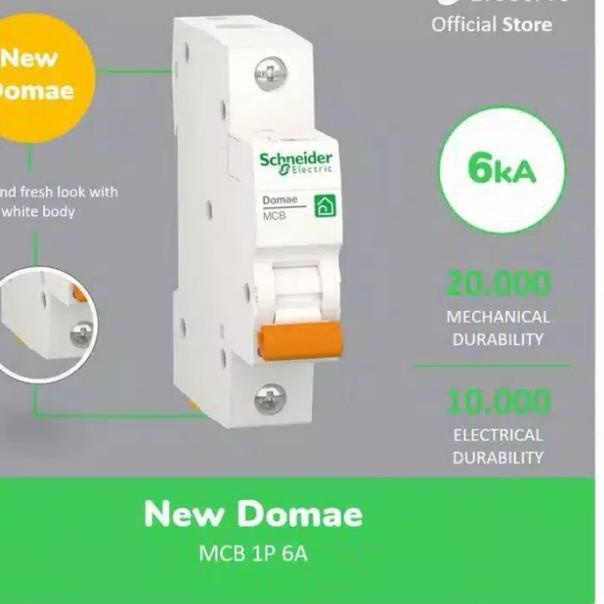 MCB Schneider 6 Ampere / 1 pass