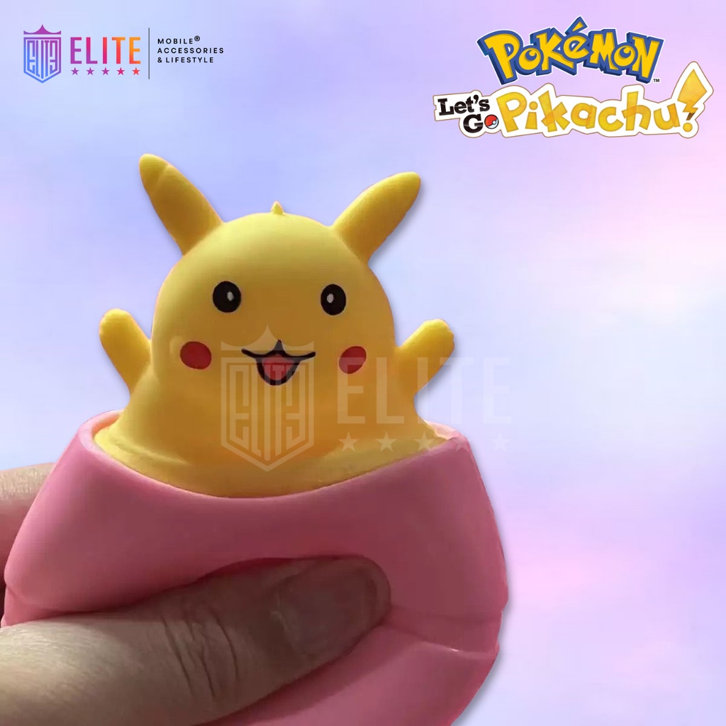 ELITE Mainan Squishy Anti Stress Pikachu Pop It Viraldishopee