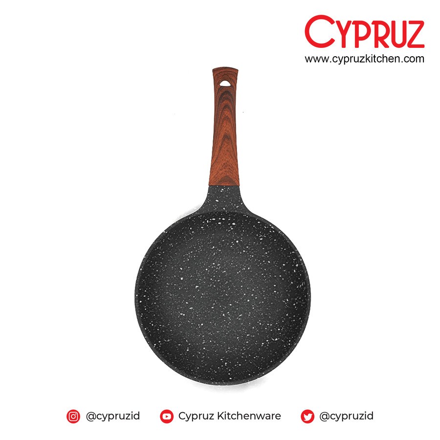 Cypruz Fry Pan Die Cast FP-0802 Diamond Coating 24cm