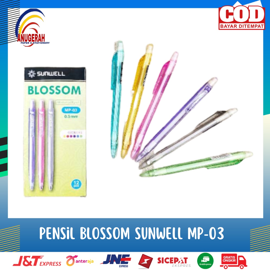

Pensil Mekanik Blossom Sunwell Mp-03 0.5MM (PCS)
