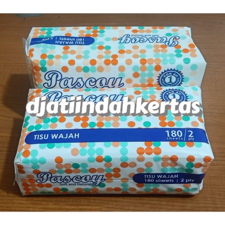 DISKON MENARIK!!!!!!!!! Tisue  Wajah PASCOY  Facial 180 Sheet 2 Ply Original