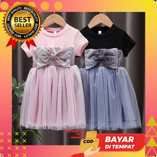Dress Anak Perempuan Import Pesta Ulang Tahun Princess Korea Umur 4 5 6 7 8 9 Tahun Korean Style Pre