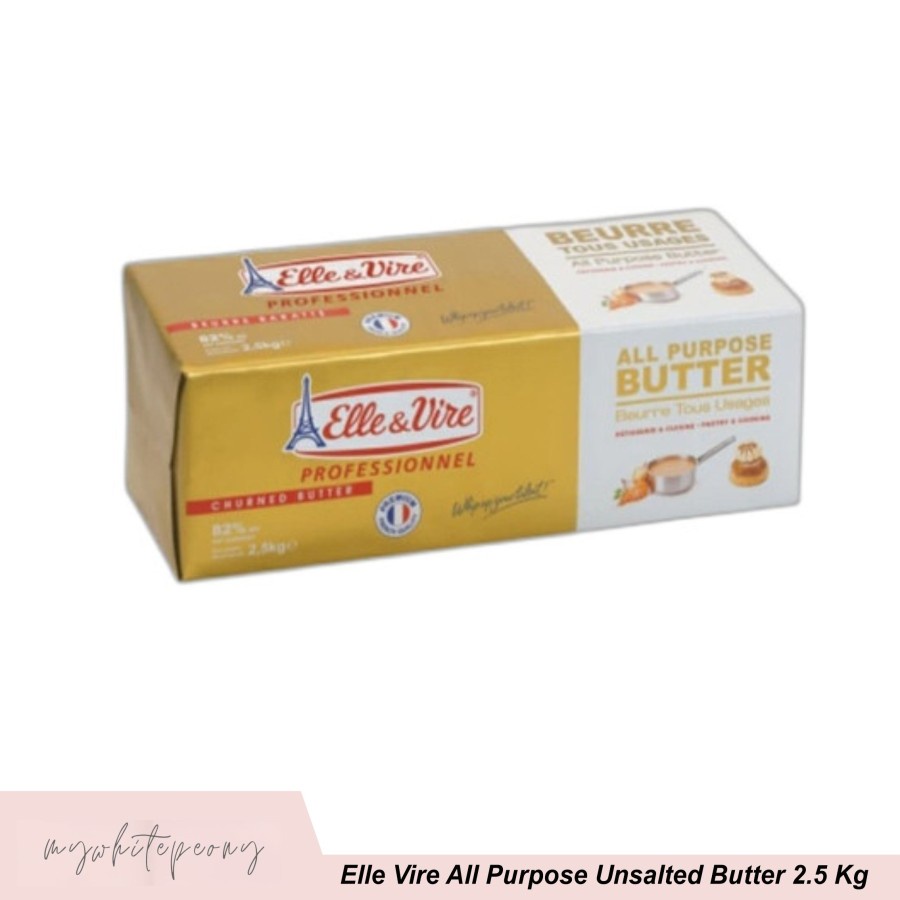 

Unsalted Butter Elle & Vire all purpose Repack 500 gram