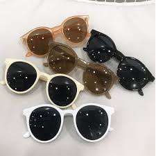 MEDAN WK01 Korean Fashion Bulat Mata Kucing Kacamata Hitam Wanita/Pria Sunglasses