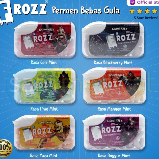 

Frozz Permen Bebas Gula 15gr Permen Mint Candy Mint All Varian