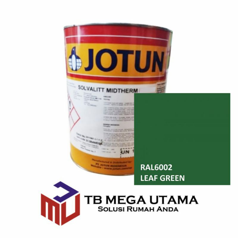 Jotun Solvalitt Midtherm RAL 6002 Leaf Green 5 Liter | Cat Silicone Acrylic