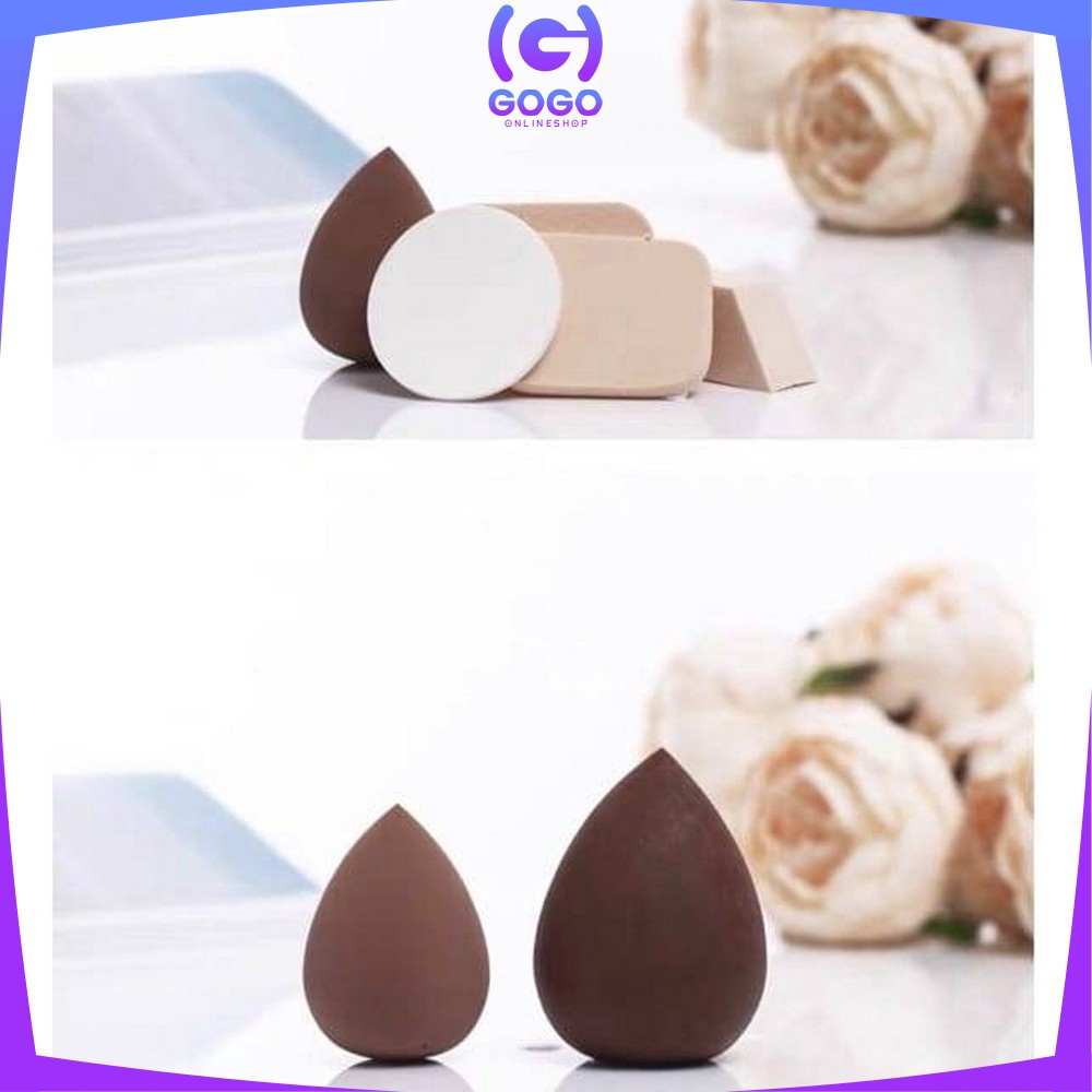 GOGO-K47 Spons Make Up 6 IN 1 Spon Foundation Pembersih Make Up Wajah Sponge Makeup Beauty Blender