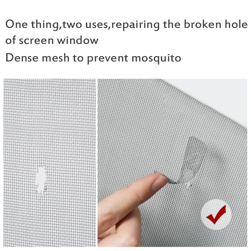 ღ 15/25/50Pcs Pintu Jendela Nyamuk Layar Bersih Perbaikan Tape Tahan Lama Anti Serangga Terbang patch Perekat Perbaikan Kaca Jendela Mesh Perbaikan Aksesoris