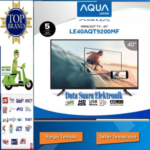 AQUA JAPAN TV LED Digital FULL HD 40AQT9200- 40 Inch LE40AQT9200MF - TANPA PEENGAMAN Promo