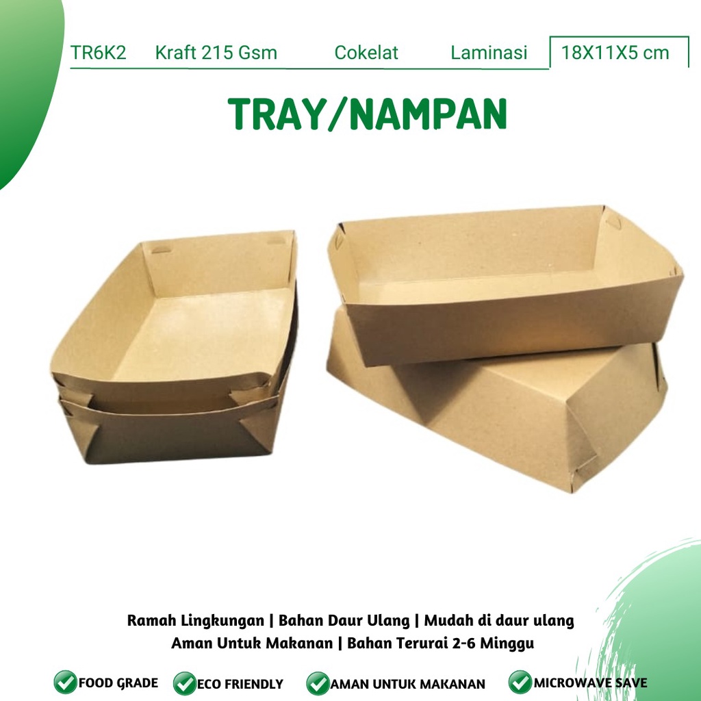 Food Tray Wadah Kentang Tray Food (TR6K2-Laminasi)