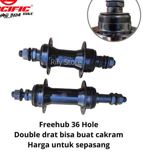 Pacific Hub Freehub 36 Hole Double Drat Dobel ulir