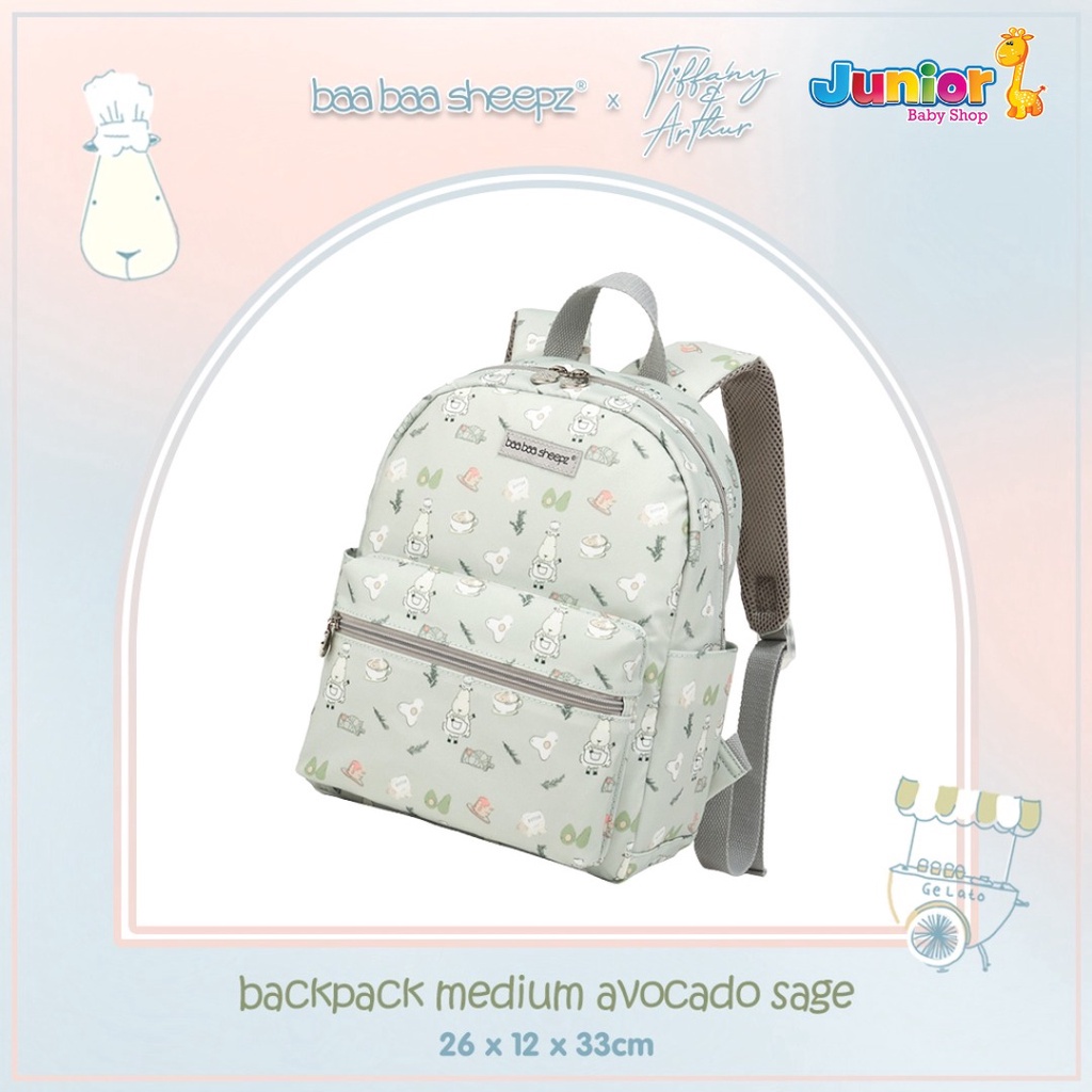 Baabaasheepz X Tiffany &amp; Arthur Chef Backpack - Tas Ransel Anak Baabaasheepz