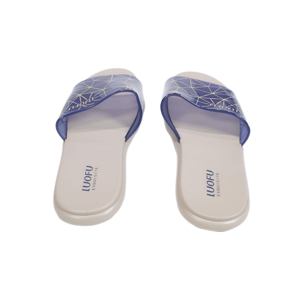 LUOFU ORIGINAL jelly sandal karet empuk murah wanita sendal cewek import F2314E02S