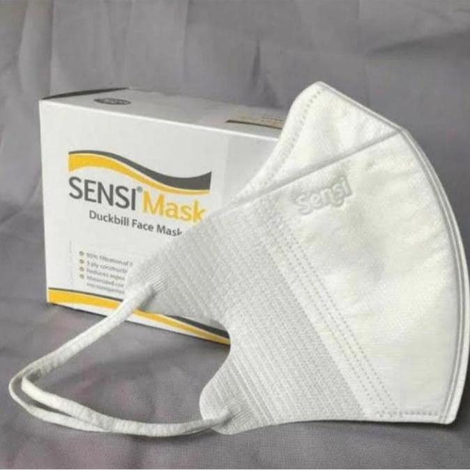 MASKER DUCKBILL SENSI 50PCS 100% ORIGINAL t-bakoelmaskers