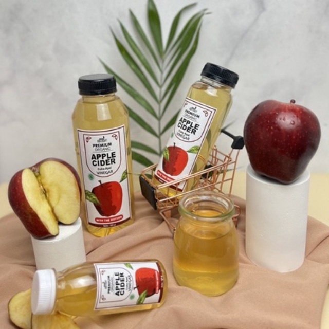 CUKA APEL Apple Cider Vinegar | Premium CUKA APEL Organik With The Mother Untuk Diet Alami by Suur Lemoen