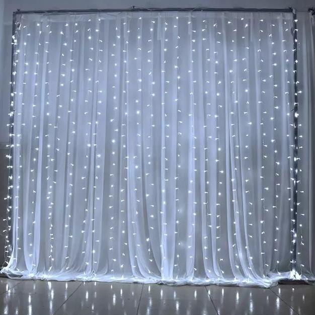 Lampu Natal Tirai Panjang 3 x 3 Meter / LED Tumblr Light Tirai 3 x 3 M