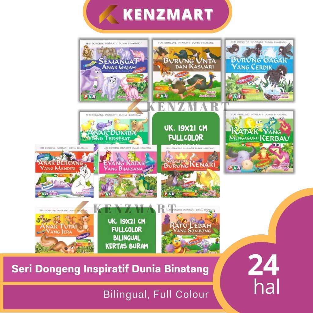 BUKU CERITA ANAK - SERI DONGENG INSPIRATIF DUNIA BINATANG FABEL BILINGUAL FULL COLLOUR MAINAN ANAK EDUKATIF