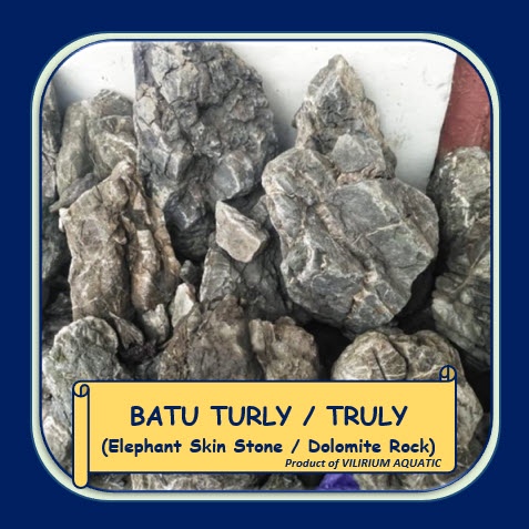 ORNAMEN AQUASCAPE - BATU TURLY / TRULY / ELEPHANT SKIN STONE / DOLOMITE ROCK (per 1Kg)
