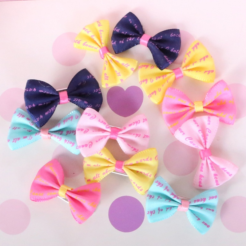 Jepitan Pita Motif Print Warna Warni Untuk Anjing