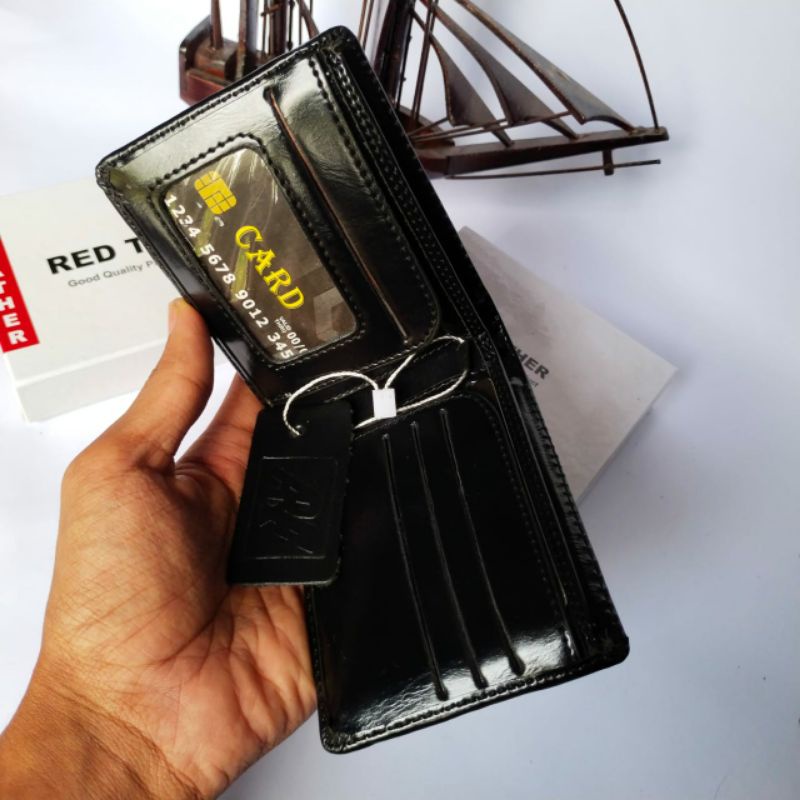 [Flash Sale]Dompet Kulit Pria/Dompet Kulit eksklusif Glosy Daily Fashion arf