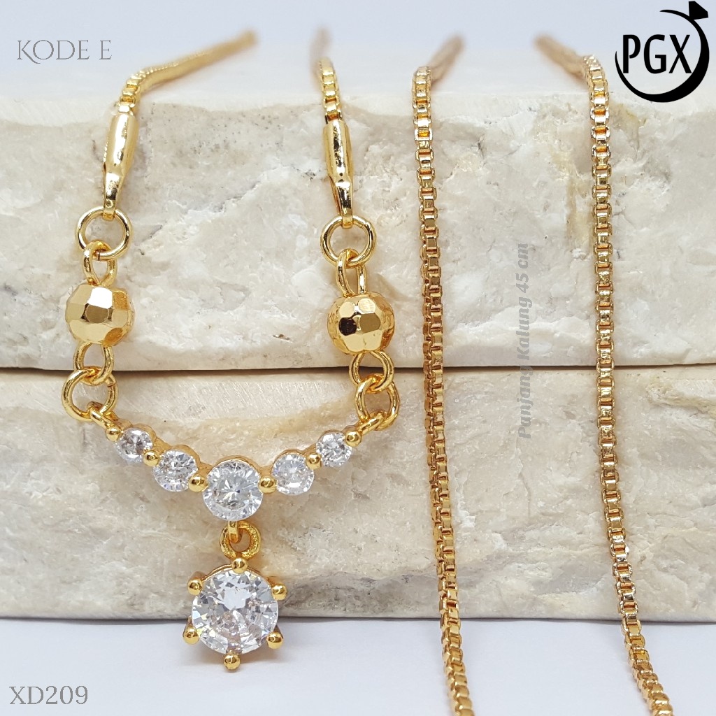 PGX Kalung Wanita Xuping Perhiasan Lapis Emas Aksesoris Fashion Premium - XD209