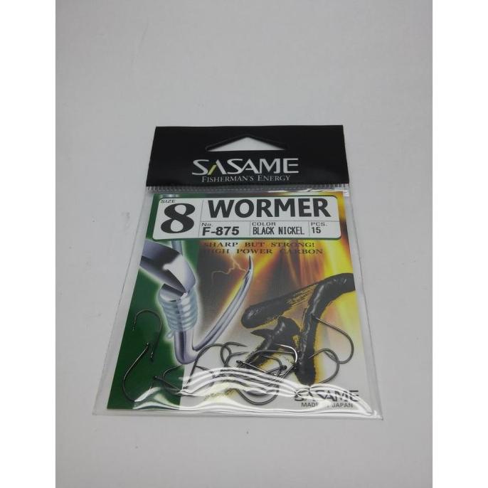 Mata Kail atau Mata Pancing Sasame Wormer no 8 isi 15pcs (Black