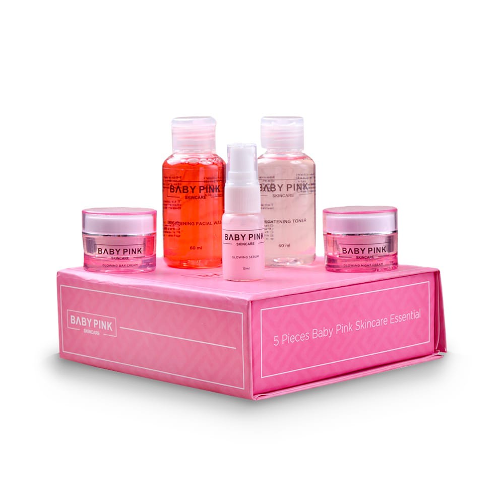 Baby Pink Skincare Paket Whitening Series Resmi BPOM