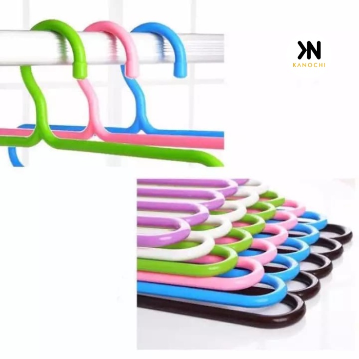 Gantungan baju serbaguna 5in1 hanger 5 susun multifungsi