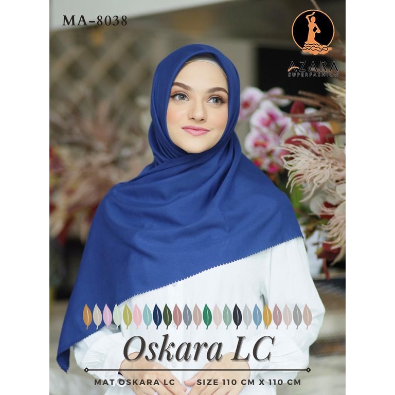 Azara Hijab Segi Empat Oskara Polos Lc [PILIH WARNA]