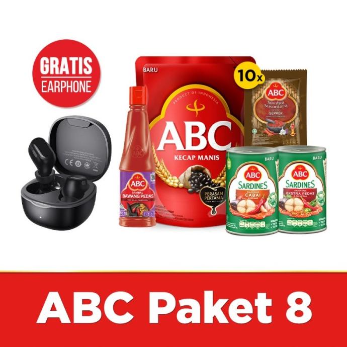 

ABC Paket Kecap Manis, Saus Sambal, Sarden Free Baseus Earphone