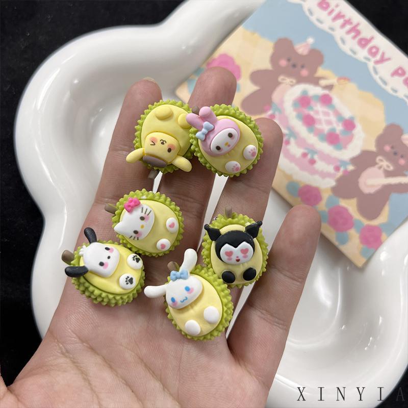 【Bayar di tempat】Klip Rambut Anak Jepit Rambut Mini Bentuk Kartun Hello Kitty Bahan Resin Untuk Anak Perempuann