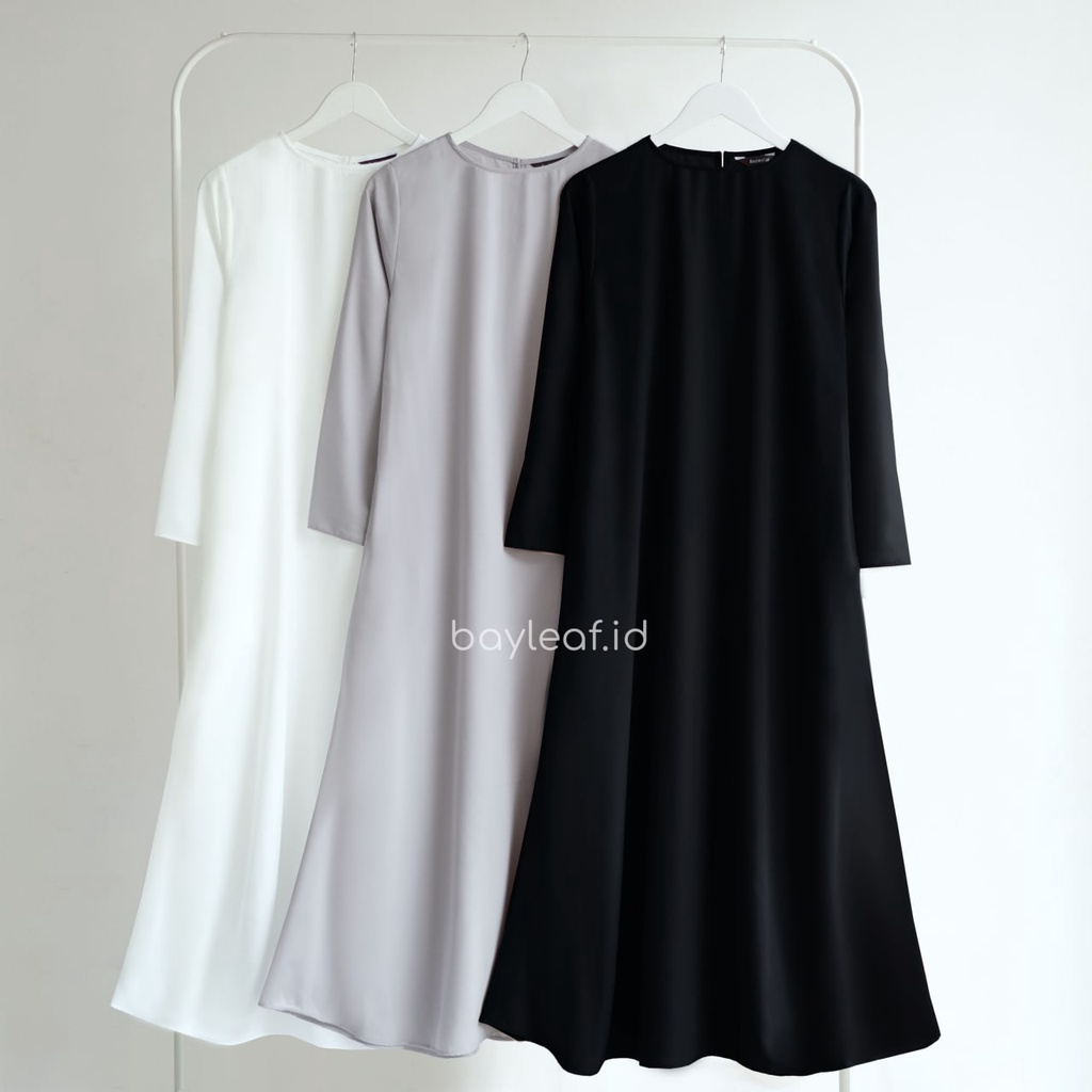 Bayleaf.id [Big Size] Aera Inner Maxi Dress Lengan Panjang Gamis Basic