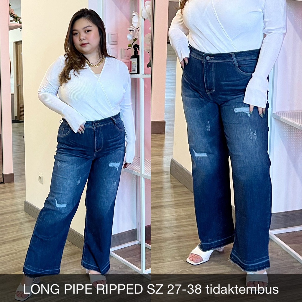 CELANA JEANS WANITA LONG PIPE JEANS SERIES -SYSCLOTHIER