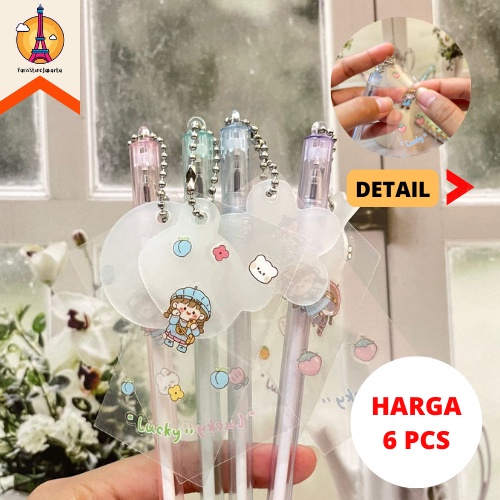 

Pulpen Paket 6 Pcs Pen Gel Gantungan Akrilik Bisa Tempel Hiasan Sticker Lucu Gel Pen Ballpoint Funny Fancy Stuff Best Gift Stationery For School Alat Tulis Kantor Sekolah Ready Grosir Kado Ulang Tahun READY COD