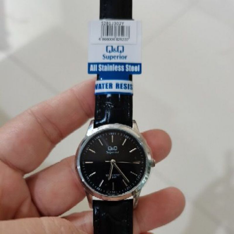 Q&amp;Q Original Jam Tangan Wanita S281J302Y Series - Kulit