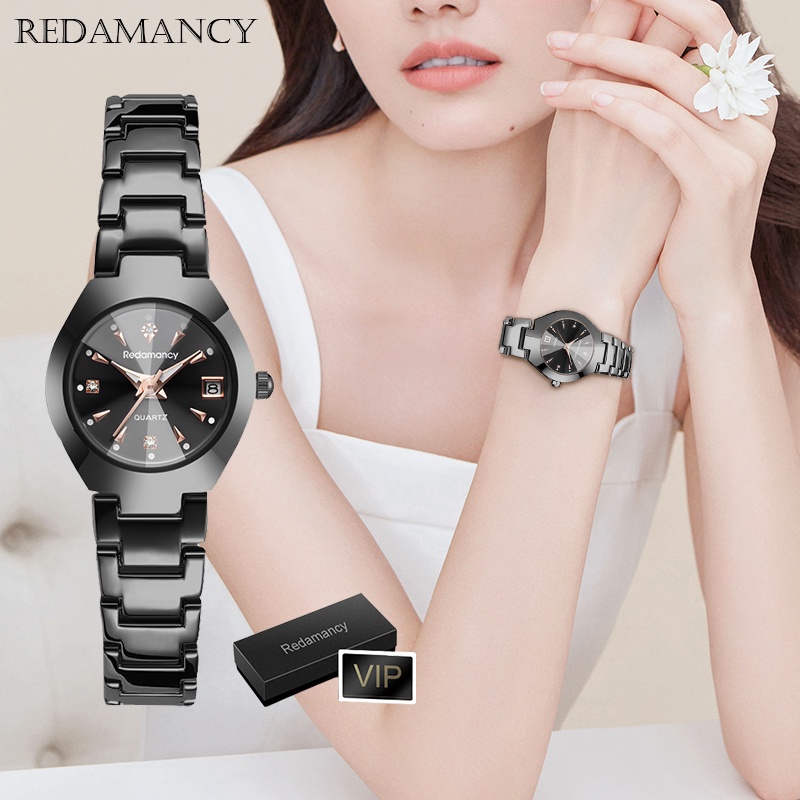 Redamancy Jam Tangan Wanita Original Berlian Anti Air Analog Bisnis Kuarsa Jam Tangan Cewek