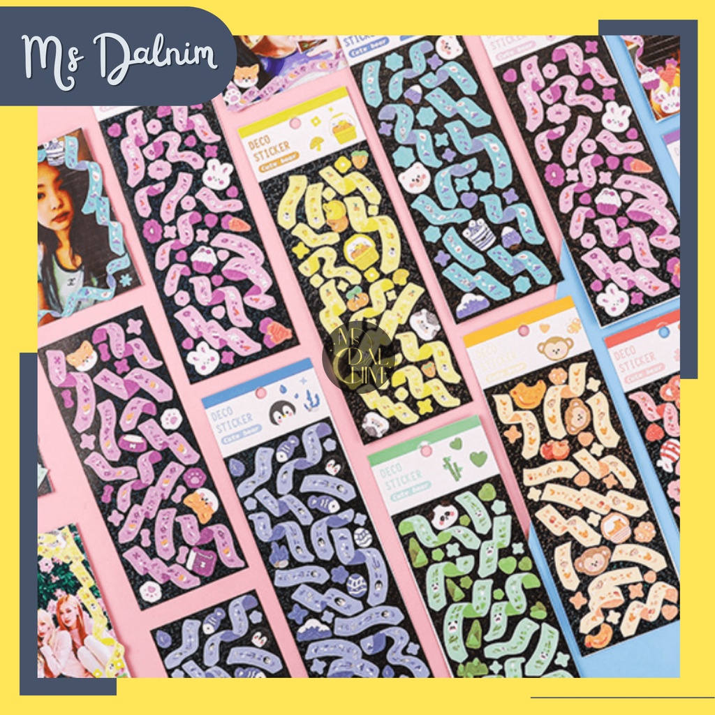 

Stiker Aesthetic Lucu Anti Air Motif Pita Mengkilap Confetti Hewan Beruang / Deco Photocard PC Holder Dekorasi Jurnal Journal Diary Sticker Cartoon Cute Decor HP Kpop Idol Toploader Cahol Jepang Korea Kawaii DIY Planner Scrapbook Craft [ST88]