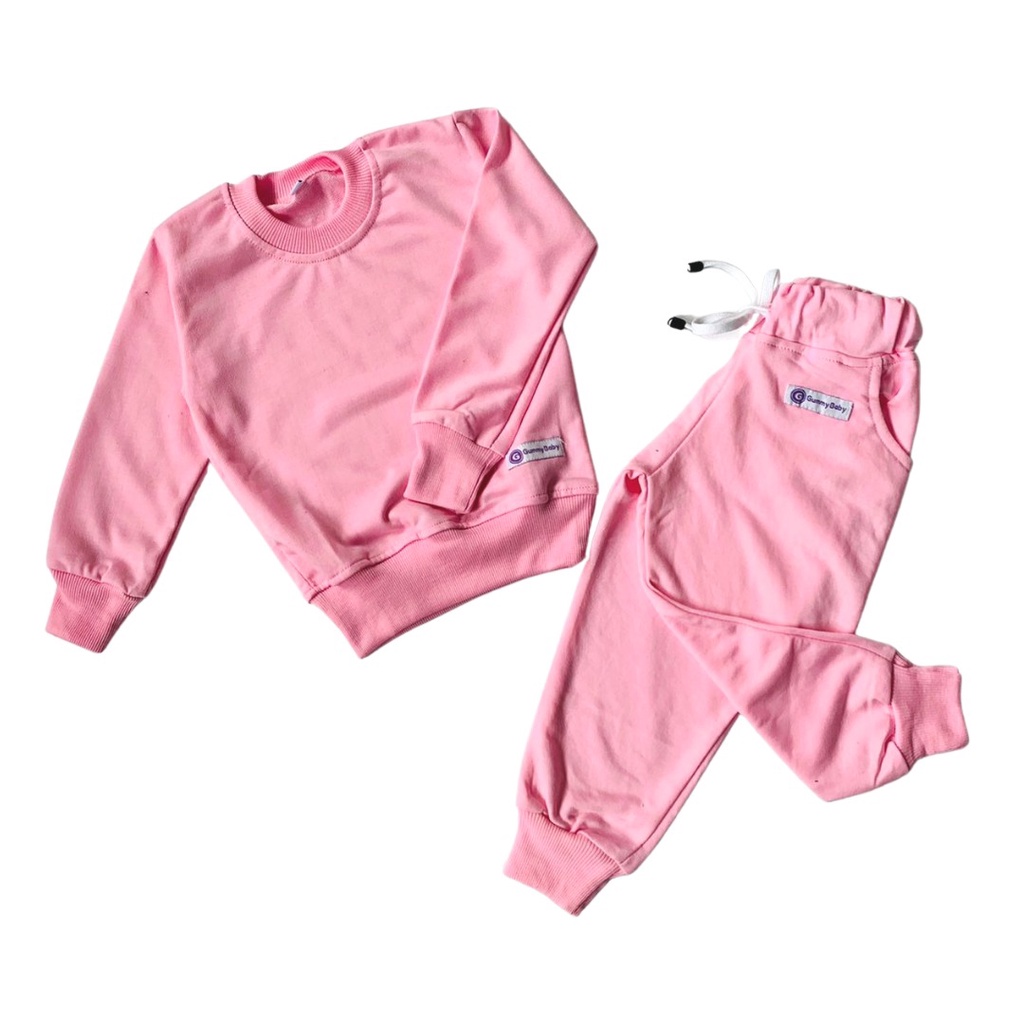 Gummy Swagger Set - Celana Jogger dan Sweatshirt Bayi